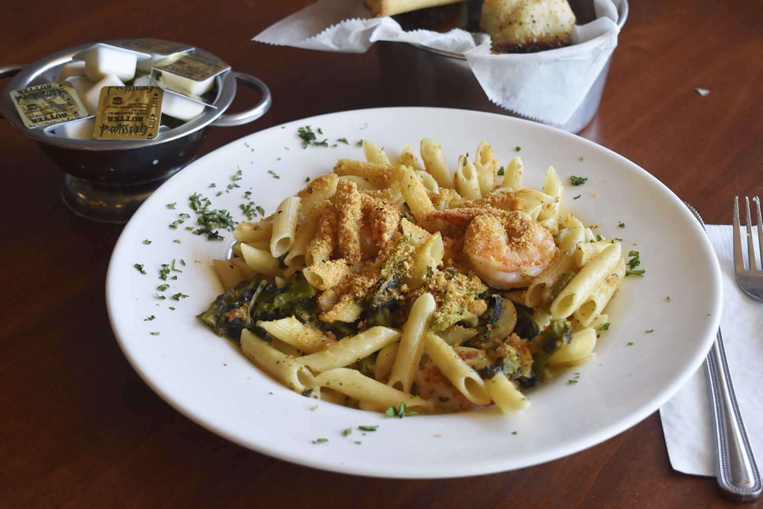 Pasta with Grilled Shrimp